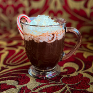 peppermint coconut hot chocolate